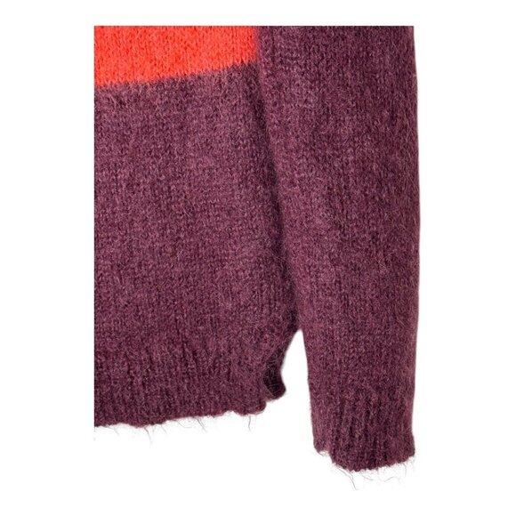 Anthropologie Needle Sweater Women Small Pink Louise Mohair Merino Wool Knit - Picture 7 of 13